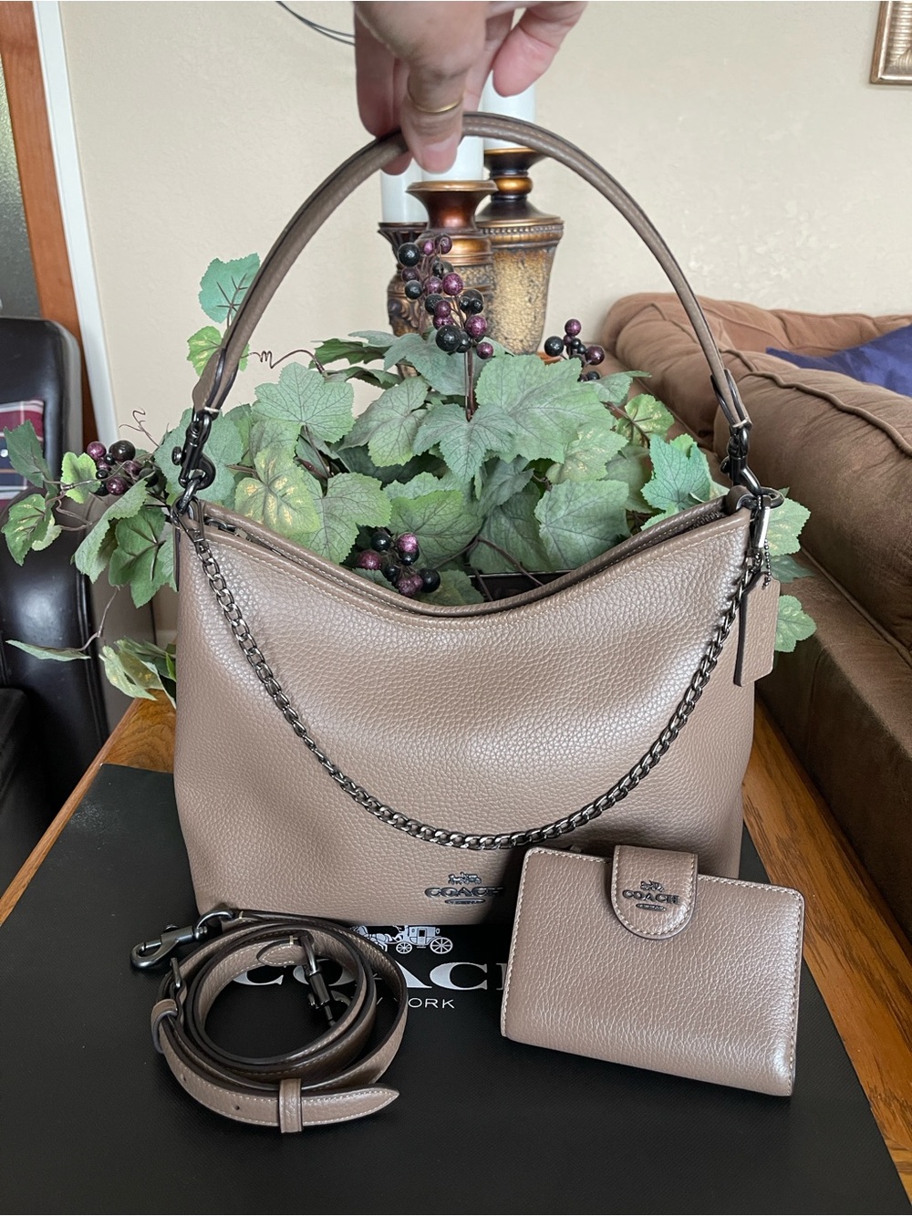 Coach Laurel Shoulder Bag with Matching Wallet